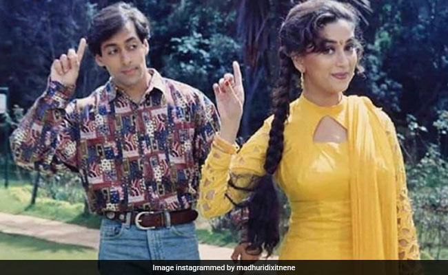 Madhuri Dixit In 'Blast From The Past' Pic With Salman Khan