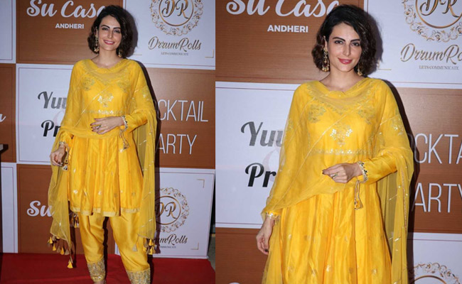 Get The Look: Mandana Karimi's Festive Yellow Outfit