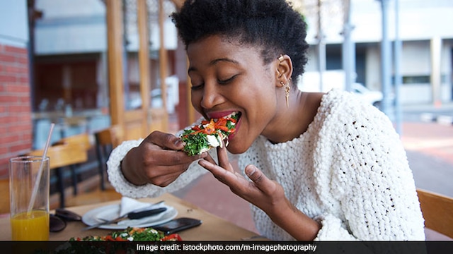 The saliva has certain enzymes that can help break down the food