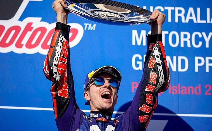 MotoGP: Vinales Wins Australian GP Breaking As Marquez And Zarco Crash Out