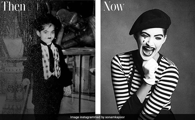 Sonam Kapoor's Then And Now Pic Is A Fabulous Tribute To Charlie Chaplin
