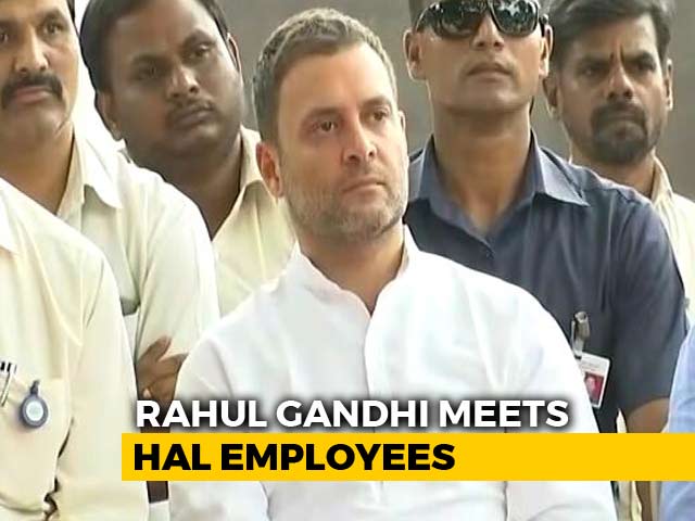 Want To Stand With You, Rahul Gandhi Tells HAL Workers Over Rafale