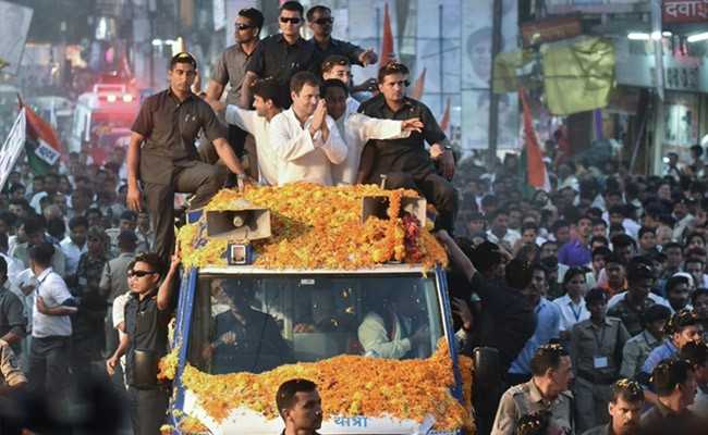 With "Narmada Bhakt" Posters, Rahul Gandhi's Mega Madhya Pradesh Roadshow
