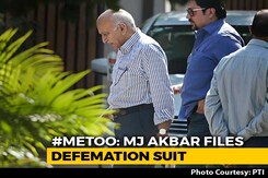 Minister MJ Akbar Sues Journalist For Defamation Over #MeToo Allegations Minister MJ Akbar Sues Journalist For Defamation Over #MeToo Allegations