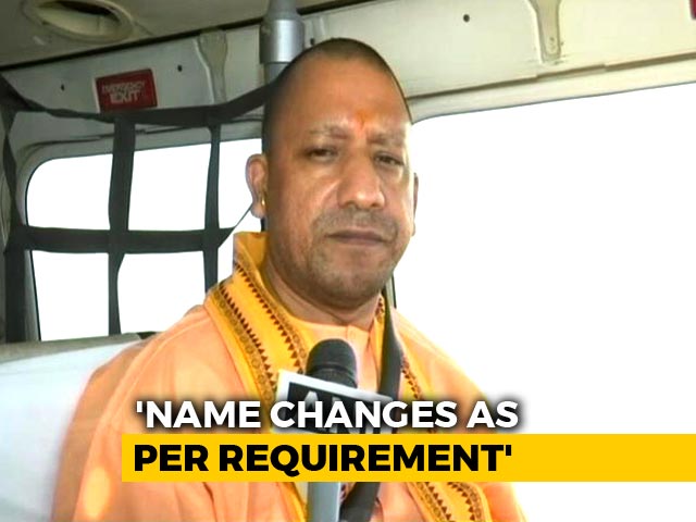 "Did What Felt Right, Will Keep It Up": Yogi Adityanath On Renaming Spree