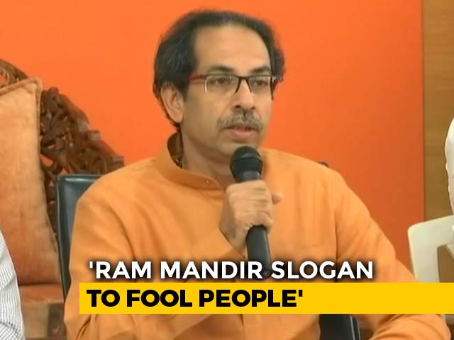 Wonder How Many Will Be Fooled By <i>Mandir Wahi Banayenge </i>: Uddhav Thackeray