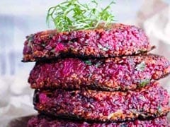 Quinoa, Couscous and Beetroot Tikki