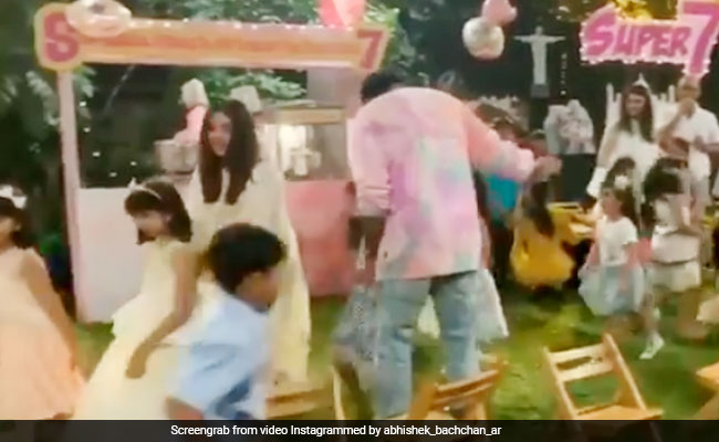आराध्या बच्चन के जन्मदिन पर म्यूजिकल चेयर रेस खेलती दिखीं ऐश्वर्या राय, अभिषेक ने लगाए ठुमके; देखें Video