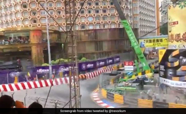 Driver Fractures Spine As Car Flies Through Air At Macau Grand Prix