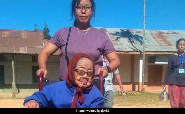 Elderly Women Turn Up To Vote In Mizoram, Madhya Pradesh