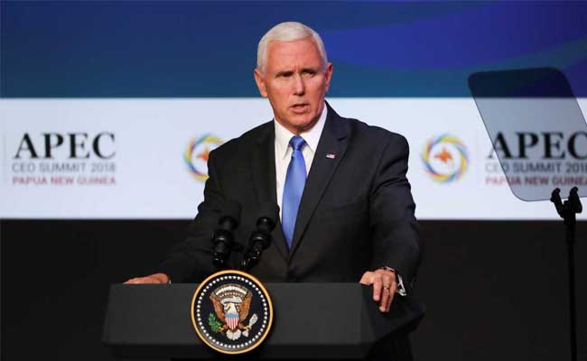 US Vice President Pence Vows No End To Tariffs Until China Bows