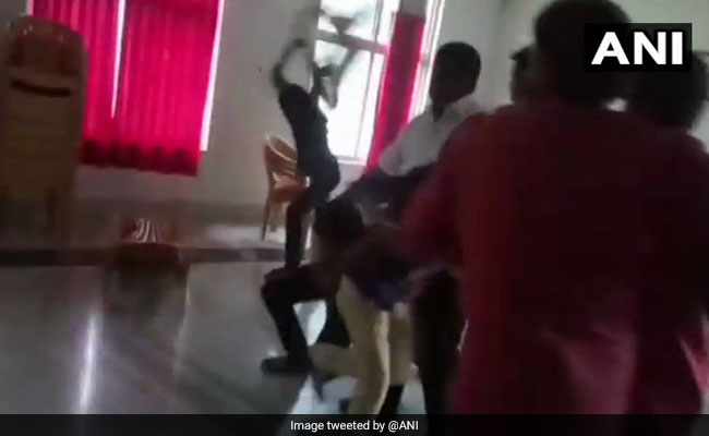 Telangana BJP Leader Denied Ticket, Party Workers Attack Nizamabad Office