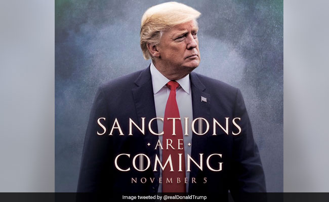 Trump's 'Game Of Thrones'-Inspired Poster Makes Cameo At Cabinet Meeting