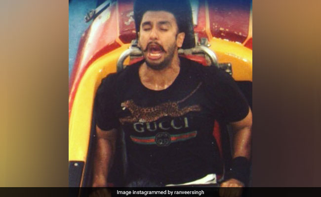 Yes, Ranveer Singh Is Scared Of Roller Coaster Rides. His Expression In This Pic Is Proof