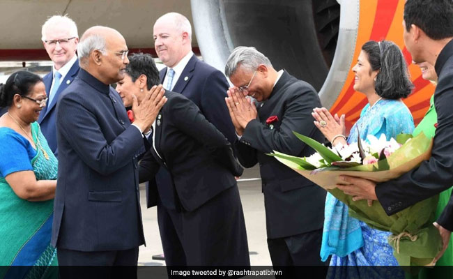 President Ram Nath Kovind Arrives In Australia For Talks