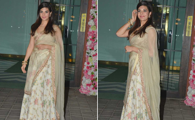 Add A Desi Twist This Season With 3 Floral <i>Lehengas</i> Like Jacqueline Fernandez