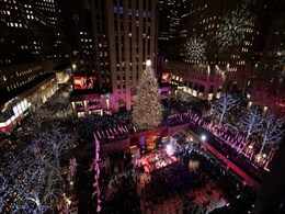 72-Feet Christmas Tree Lit At Rockefeller Centre In New York 72-Feet Christmas Tree Lit At Rockefeller Centre In New York