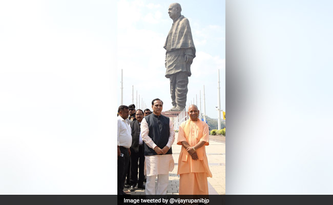 Yogi Adityanath Visits Statue Of Unity, Dodges Question On Ram Temple