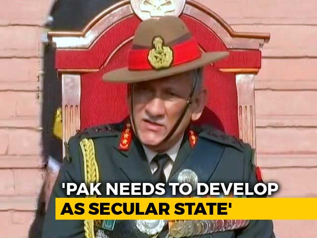 "Pakistan Should Turn Secular If It Wants Good Ties," Says Army Chief