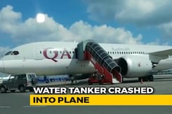 Water Truck Hits Qatar Airways Plane At Kolkata Airport, Inquiry Ordered Water Truck Hits Qatar Airways Plane At Kolkata Airport, Inquiry Ordered