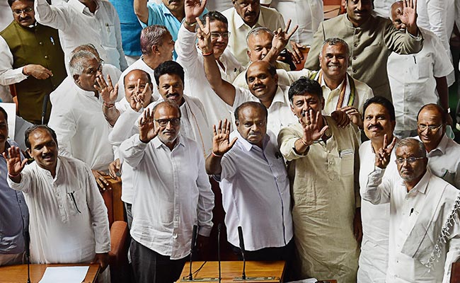 As 2 Exits Jolt Coalition, HD Kumaraswamy "Totally Relaxed": 10 Points