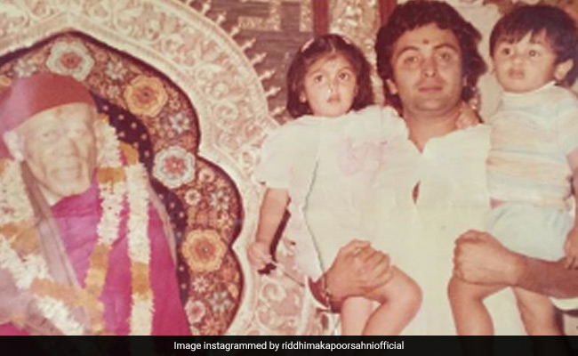Riddhima's Throwback Photo Features Her 'Daddy Best-est' Rishi Kapoor And Brother Ranbir