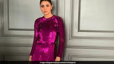 anushka pink dress Anushka Sharma Paints The Streets of Cannes Pink in Prada