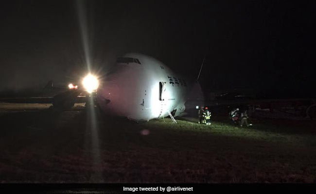 Boeing 747 Cargo Jet Skids Off Runway At Canada's Halifax Airport