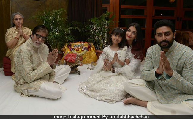 Fab Pics From Amitabh Bachchan, Jaya, Abhishek, Aishwarya And Aaradhya's Diwali Celebrations