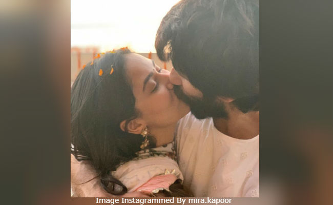 Shahid Kapoor And Mira Rajput Seal It With A Kiss On Diwali