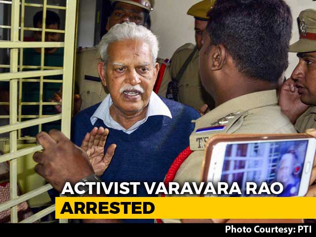 Activist Varavara Rao Arrested Again For Alleged Link To Maoist Plot