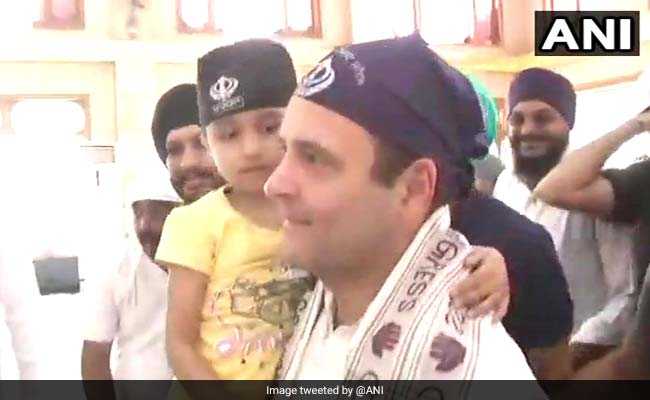 Rahul Gandhi Visits Darbarsahib Gurudwara In Chhattisgarh