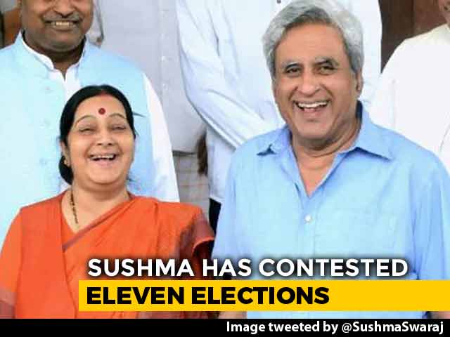 "Madam, Thank You": Sushma Swaraj's Husband On Her 2019 Polls Reveal