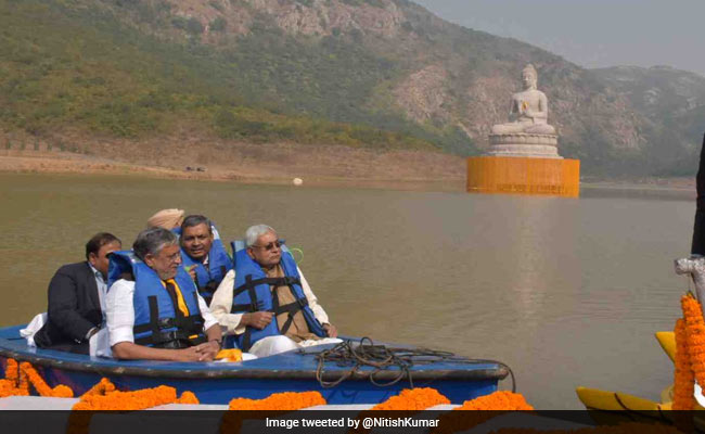 Nitish Kumar Unveils Lord Buddha's 70-Feet Statue In Bihar's Rajgir