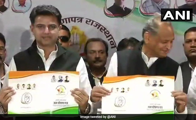 Farmers And Youth On Top Of Agenda In Rajasthan Congress Manifesto