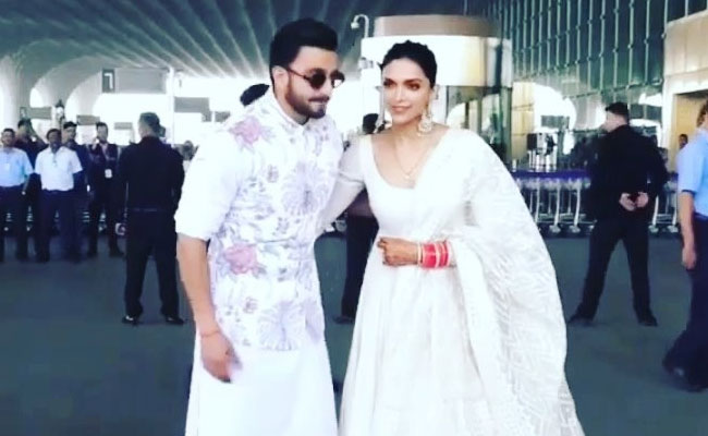 दीपिका पादुकोण और रणवीर सिंह ने रिसेप्शन से पहले बदला रास्ता, बार-बार देखा जा रहा Video