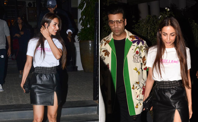 How To Glam Up In Leather Skirts, Featuring Malaika Arora