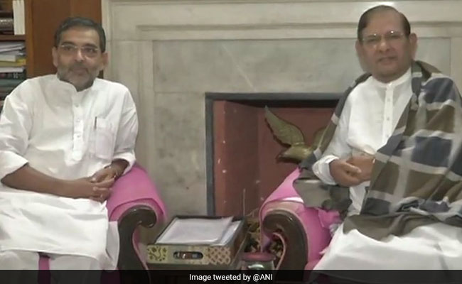 Unhappy With BJP's Seat Sharing Plan, Upendra Kushwaha Meets Sharad Yadav