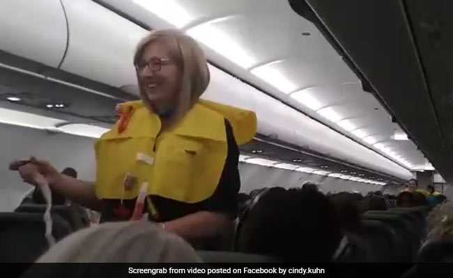 "Like A Teeny-Weeny Bikini": Flight Attendant Cracks Up Passengers