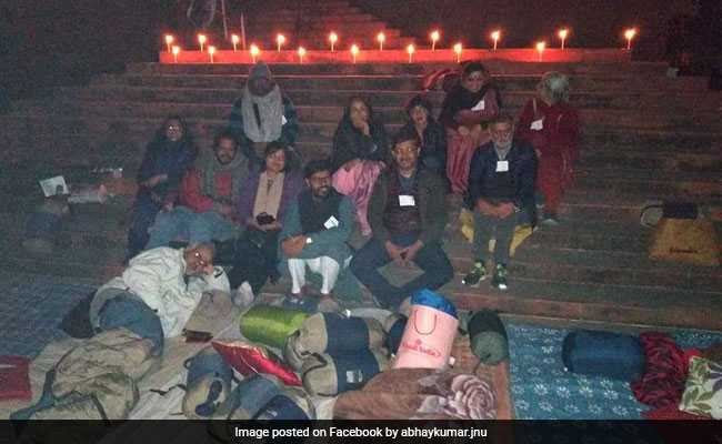 JNU Teachers Go On Hunger Strike Over Compulsory Attendance