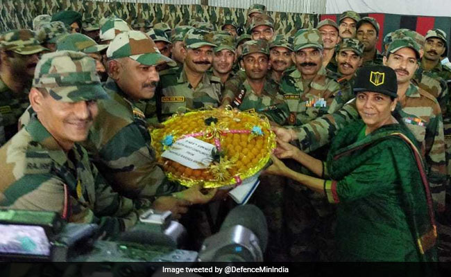 Defence Minister Celebrates Diwali With Army In Arunachal Pradesh