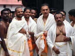 India vs West Indies: Shikhar Dhawan, Ravi Shastri, Umesh Yadav Visit Sree Padmanabhaswamy Temple Ahead Of Fifth ODI India vs West Indies: Shikhar Dhawan, Ravi Shastri, Umesh Yadav Visit Sree Padmanabhaswamy Temple Ahead Of Fifth ODI