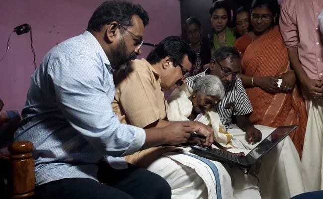 Kerala Grandmom, Who Topped Literacy Test, Learns To Operate Computer