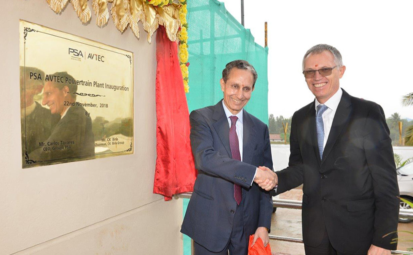 Groupe PSA And CK Birla Group Inaugurate First Powertrain Plant In India