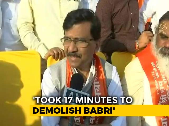 "We Razed Babri In 17 Minutes, How Long For A Law?" Sena's Sanjay Raut