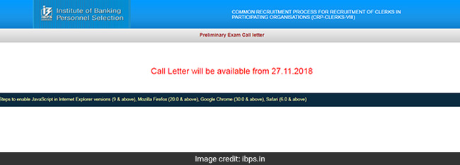 IBPS Withdraws Clerk Prelims Admit Card Link