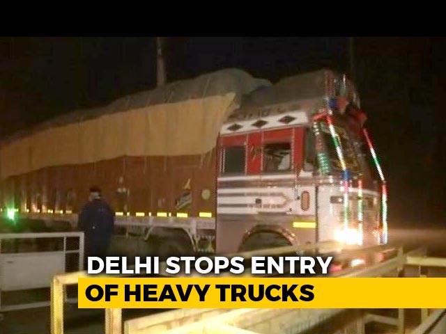 Heavy, Medium Goods Vehicles Banned From Entering Delhi For Three Days