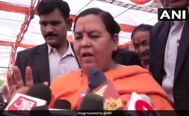 "BJP Doesn't Have A Patent On Ram <i>Mandir</i>": Union Minister Uma Bharti