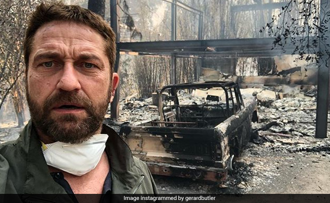 Gerard Butler Shares Video Of His Home Ravaged In California Wildfire