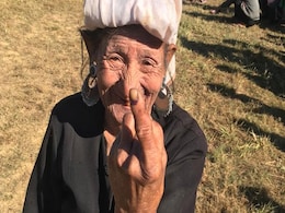 Mizoram Polls: Displaced Once, Elderly Bru Tribal Beams As She Casts Vote Mizoram Polls: Displaced Once, Elderly Bru Tribal Beams As She Casts Vote